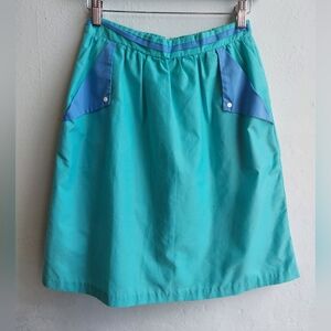 Vintage Bright Turquoise Skirt